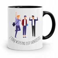 Kubek Czarny Dla Przyjaciela Wszystko Fajniejsze Z Nadrukiem Ze Zdjęciem