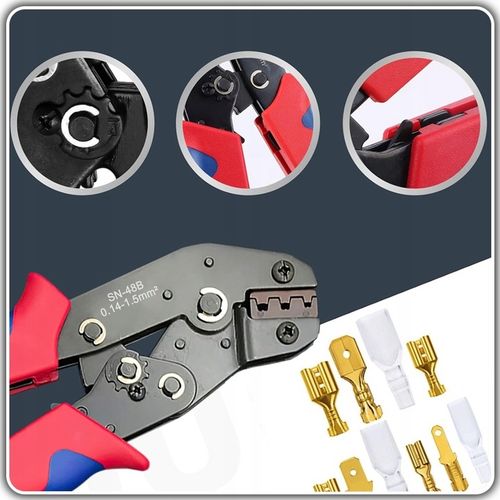 ZACISKARKA RĘCZNA DO KONEKTORÓW NIEIZOLOWANYCH SN-48B na Arena.pl