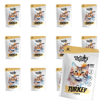 MOKRA KARMA DLA KOTA TufTuf Saszetka mielonka z indykiem ZESTAW 10x300g