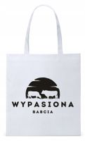 Dla Babci Babuni Prezent Torba Eco Biała Shopper Z Nadrukiem Ze Zdjęciem