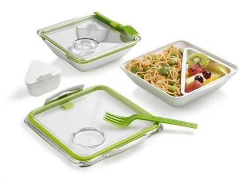 BB - lunch box BOX APPETIT zielono/biały na Arena.pl