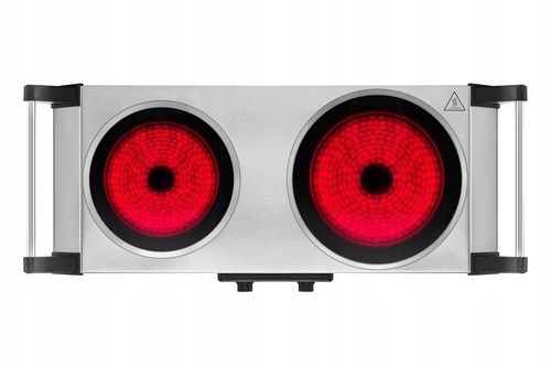 Kuchenka elektryczna CERAMICZNA DWUPALNIKOWA TERMOSTAT 2 PALNIKI 2100W na Arena.pl