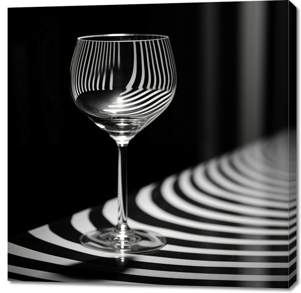 Obraz 100x100cm Refleksje nad Szkłem zdjęcie 1