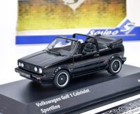 SOLIDO VOLKSWAGEN Golf I Cabriolet Sportline 1992 Black 1:43