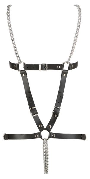 leather harness 2 chains s l zdjęcie 5