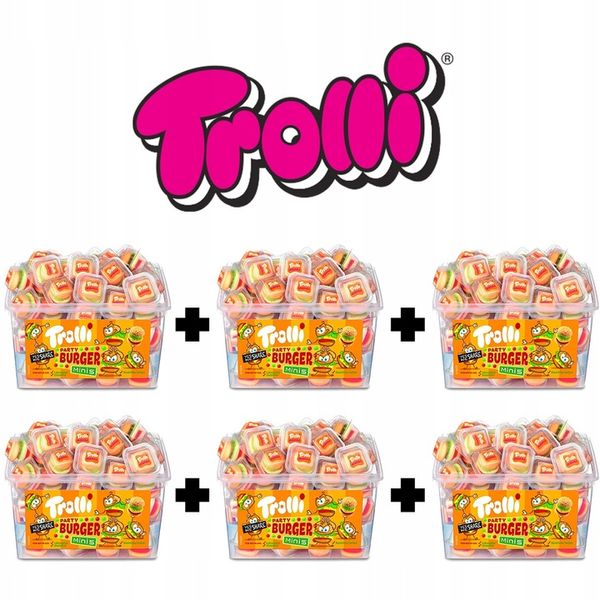 Żelki Mini Burger Trolli 6x60szt. zdjęcie 1