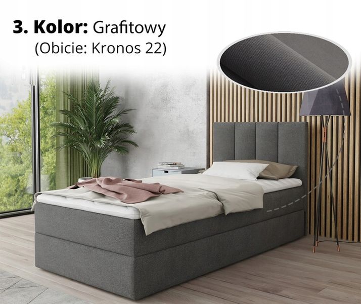 Kontynentalne łóżko, pojemnik i materac + topper, bonell, STAR MINI 120 zdjęcie 11