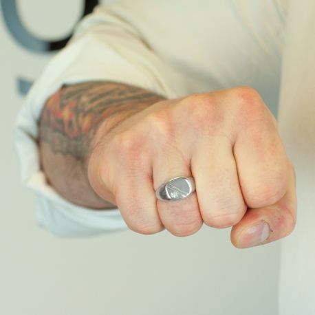 SREBRNY SYGNET Z CYRKONIĄ PRÓBA SREBRA 925 GRAWER GRATIS zdjęcie 5