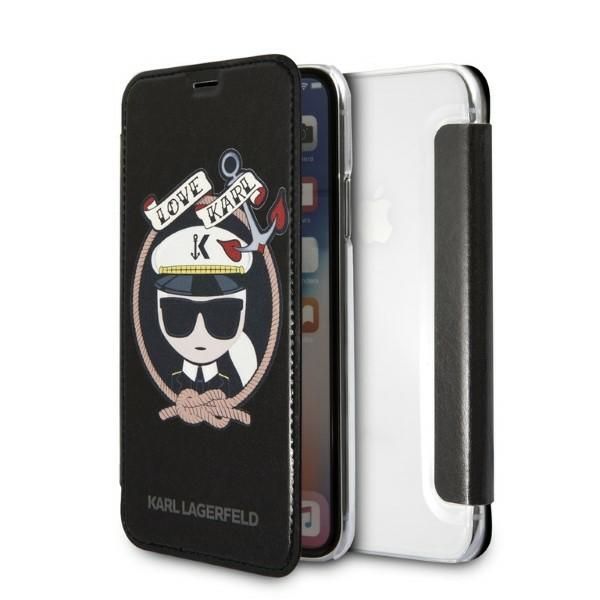 Etui Karl Lagerfeld do iPhone XS, iPhone X, Czarny zdjęcie 1