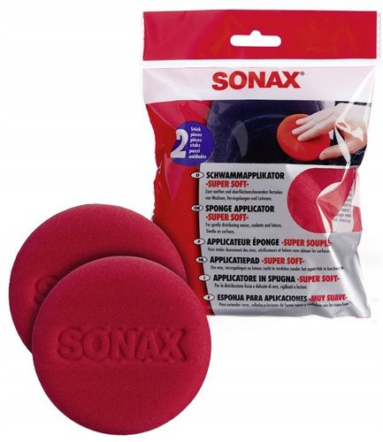 SONAX APLIKATOR PAD GĄBKA DO WOSKU KOSMETYKÓW 2SZT na Arena.pl