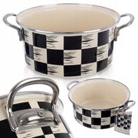 Garnek EMALIOWANY do gotowania tradycyjny na gaz indukcję 22 cm 3L ORION