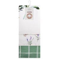 Komplet 3 ścierki kuchenne 50x75cm wzór kwiatowy