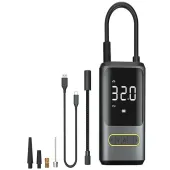 Pompka rowerowa elektryczna do roweru samochodu kompresor latarka 10bar lcd