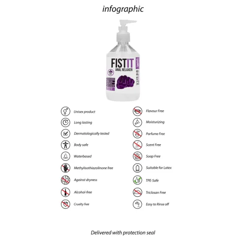 shots fist it lubrykant wodny relaksujący 500 ml, bezbarwny na Arena.pl