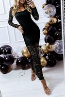 Sukienka koronkowa maxi Lily czarna