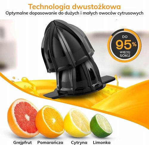 Elektryczna wyciskarka do cytrusów LEBENLANG 700ml 2 kierunki BPA-free na Arena.pl