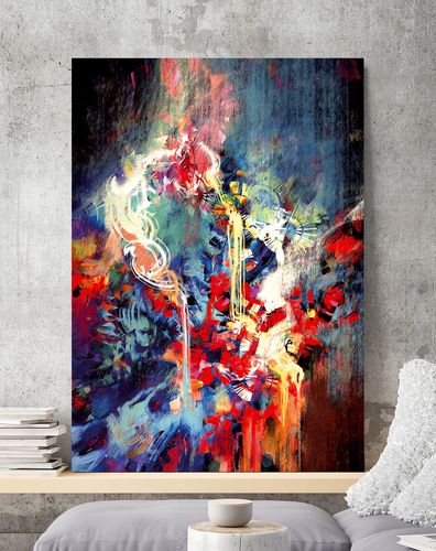 Obraz na płótnie abstrakcja malarska 80x120 cm na Arena.pl