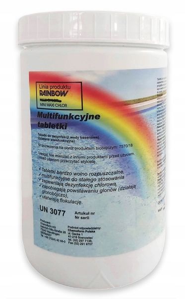 RAINBOW MINI MAXI CHLOR DO BASENU JACUZZI TABLETKI wolno zdjęcie 6