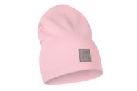 MIS GATOS czapka dla dziewczynki prążkowana prosta jasny róż 44-46