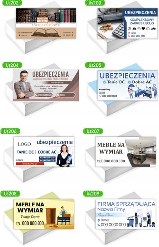 Wizytówki firmowe reklamowe 100szt różne wzory duży wybór FIRMA SPRZĄTAJĄCA na Arena.pl