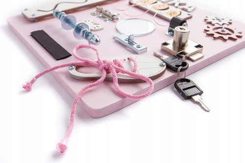 TABLICA Manipulacyjna Sensoryczna MONTESSORI IMIĘ na Arena.pl