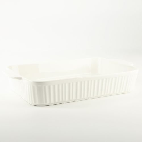 NACZYNIE PORCELANOWE BRYTFANKA DO ZAPIEKANIA MIĘSA RYBY PÓŁMISEK 2L BIAŁA na Arena.pl