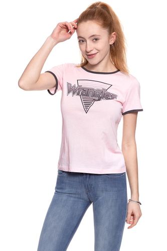 WRANGLER RINGER TEE CHALK PINK W7385EVWG S na Arena.pl