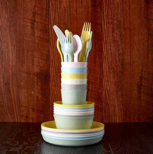 Talerz talerzyk plastikowy do karmienia dziecka zestaw 6szt IKEA KALAS kolory na Arena.pl