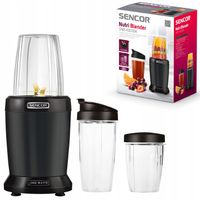Nutri blender kielichowy 1000W 2 BUTELKI 800ml/1L czarny Sencor SNB4303BK