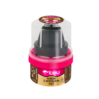 EMU Krem z woskiem do butów 3w1 (instant shine shoe wax cream) - BRĄZ 50ml