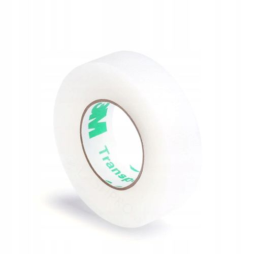 Taśma perforowana do rzęs 3M Transpore 1,25x9,14m na Arena.pl