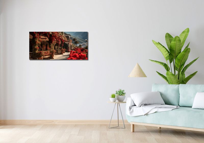 Obraz 90x40cm Czerwona Idylla zdjęcie 2