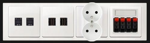 Gniazdo HDMI podwójne SIMON BASIC SREBRNY matowy BASIC szybkozłącze na Arena.pl