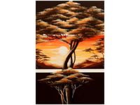 80CM 120 OBRAZ ZŁOTO AFRYKI ŚCIENNY