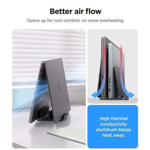 spigen ld208s4 vertical laptop stand space grey na Arena.pl