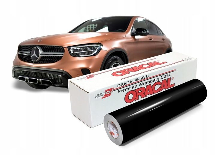 Folia dozmiany koloru auta Oracal 970 czarny błysk zdjęcie 1