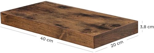 Solidna półka ścienna pływająca rustykalna 40cm na Arena.pl