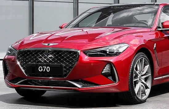 Hyundai Genesis G70 -Chromowane Listwy Grill Chrom Atrapy Zderzaka Tuning zdjęcie 1