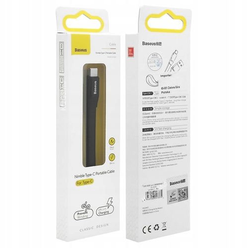 Krótki Płaski Kabel USB-C do Android Auto | 23cm na Arena.pl