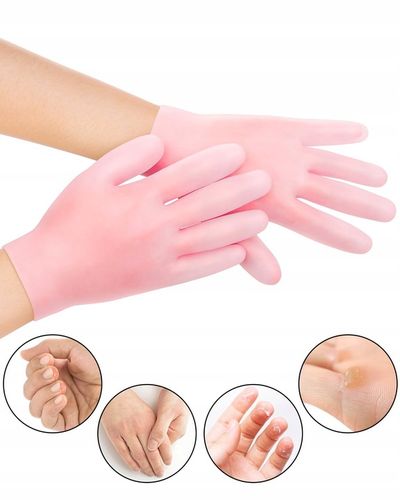 Silikonowe skarpetki na spękane pięty regenerujące pięty do zabiegów 2 par na Arena.pl