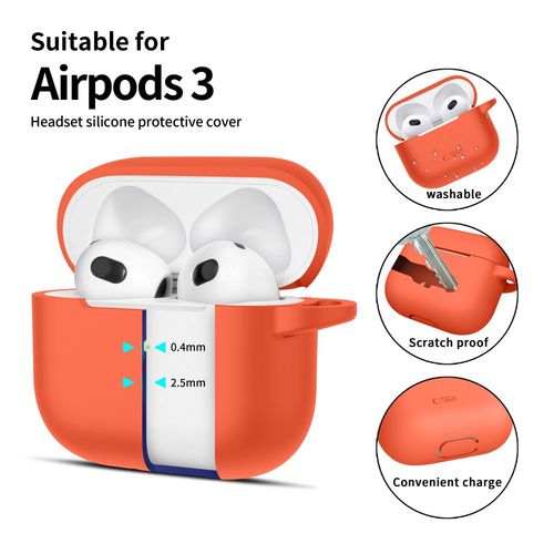 tech-protect silicone hook apple airpods 3 neon orange na Arena.pl
