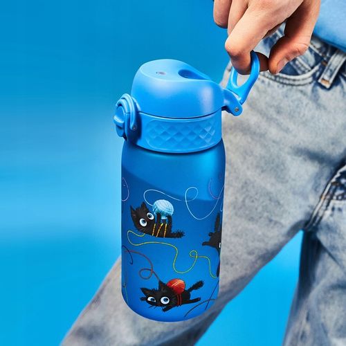BUTELKA BIDON NA WODĘ DO SZKOŁY PRZEDSZKOLA NIEBIESKI KOTKI KOTY ION8 0,35 na Arena.pl