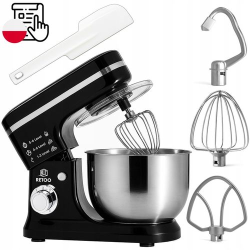 ROBOT KUCHENNY PLANETARNY Z MISĄ 6L WIELOFUNKCYJNY MIKSER 3w1 3200W XL na Arena.pl