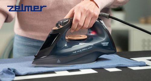 ZELMER ŻELAZKO PAROWE PAROWNICA UBRAŃ SAMOCZYSZCZĄCE CERAMICZNE 2400W na Arena.pl