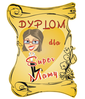 dyplom dla Super Mamy  18 x 13 cm.   P556W1