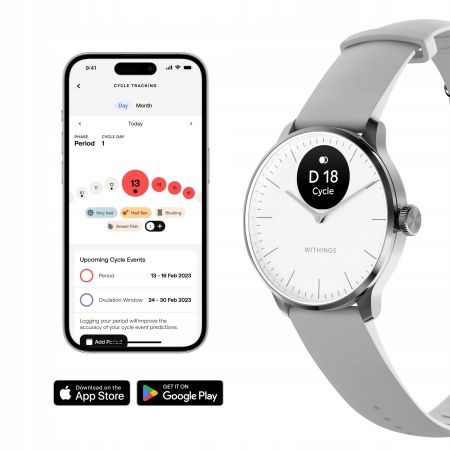 Smartwatch Withings ScanWatch Light 37mm biały na Arena.pl