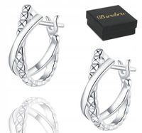 KOLCZYKI Srebrne PRÓBA 925 KOLCZYKI Srebro Angielskie Zapiecie