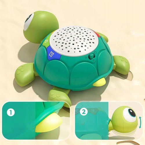 UCIEKAJĄCY PEŁZAJĄCY żółw INTERAKTYWNA ZABAWKA CHODZĄCY MUZYKA i projekcją na Arena.pl