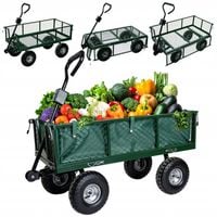 WÓZEK OGRODOWY TRANSPORTOWY DUŻY PRZYCZEPKA BOGIE-TRAX3 ROZKŁADANY DO