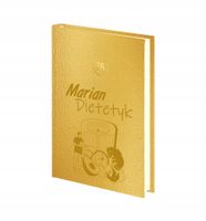 PLANER dietetyka kalendarz dzienny A4 2026 złoty srebrny z grawerem